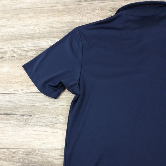 Jack Nicklaus Golf Large Short Sleeve Shirt Men Sport Casual Polyester Blue Soft - Picture 9 of 11